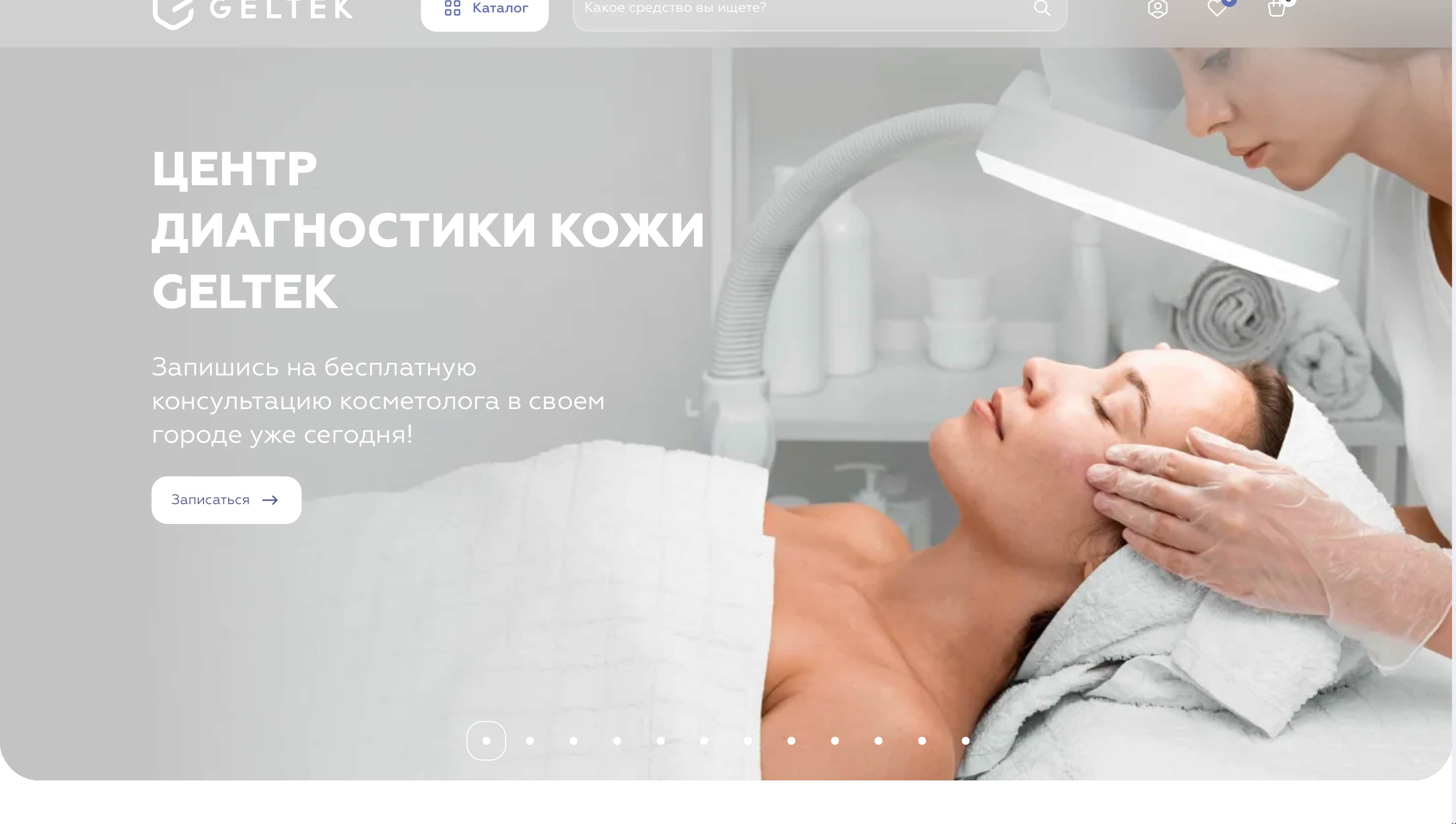 Сайт для поставщика промышленной химии Geltek.ru